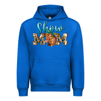 Cobalt Western Show Mom Red Angus Urban Hoodie - LillyAllenDesigns