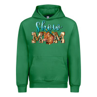 Emerald Western Show Mom Red Angus Urban Hoodie - LillyAllenDesigns