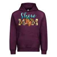 Mauve Wine Western Show Mom Red Angus Urban Hoodie - LillyAllenDesigns