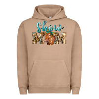 Pigment Burro Western Show Mom Red Angus Urban Hoodie - LillyAllenDesigns
