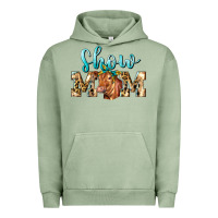 Pigment Oil Green Western Show Mom Red Angus Urban Hoodie - LillyAllenDesigns