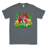 Charcoal Heather st. patricks day roosters lets get lucked up Classic Tee - RanaPortraitStore