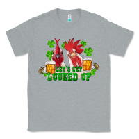 Heather Grey st. patricks day roosters lets get lucked up Classic Tee - RanaPortraitStore