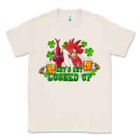 Natural st. patricks day roosters lets get lucked up Classic Tee - RanaPortraitStore