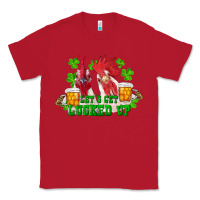 Red st. patricks day roosters lets get lucked up Classic Tee - RanaPortraitStore