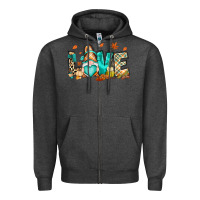 Charcoal Heather But i think i love Fall most of all gnome Zipper Hoodie - RanaPortraitStore