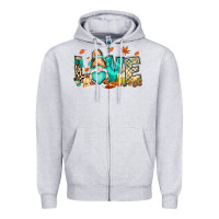 Heather Grey But i think i love Fall most of all gnome Zipper Hoodie - RanaPortraitStore