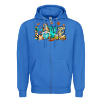 True Royal But i think i love Fall most of all gnome Zipper Hoodie - RanaPortraitStore