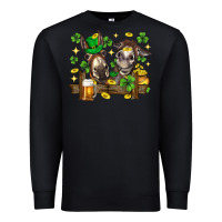 Black St. Patrick's Day donkey Premium Sweatshirt - Neo Western