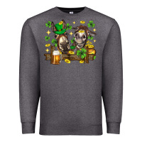 Charcoal Heather St. Patrick's Day donkey Premium Sweatshirt - Neo Western