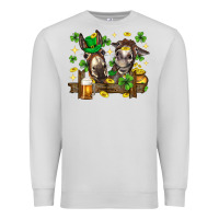 Dove Grey St. Patrick's Day donkey Premium Sweatshirt - Neo Western