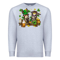 Heather Grey St. Patrick's Day donkey Premium Sweatshirt - Neo Western