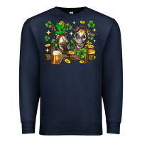 Navy St. Patrick's Day donkey Premium Sweatshirt - Neo Western