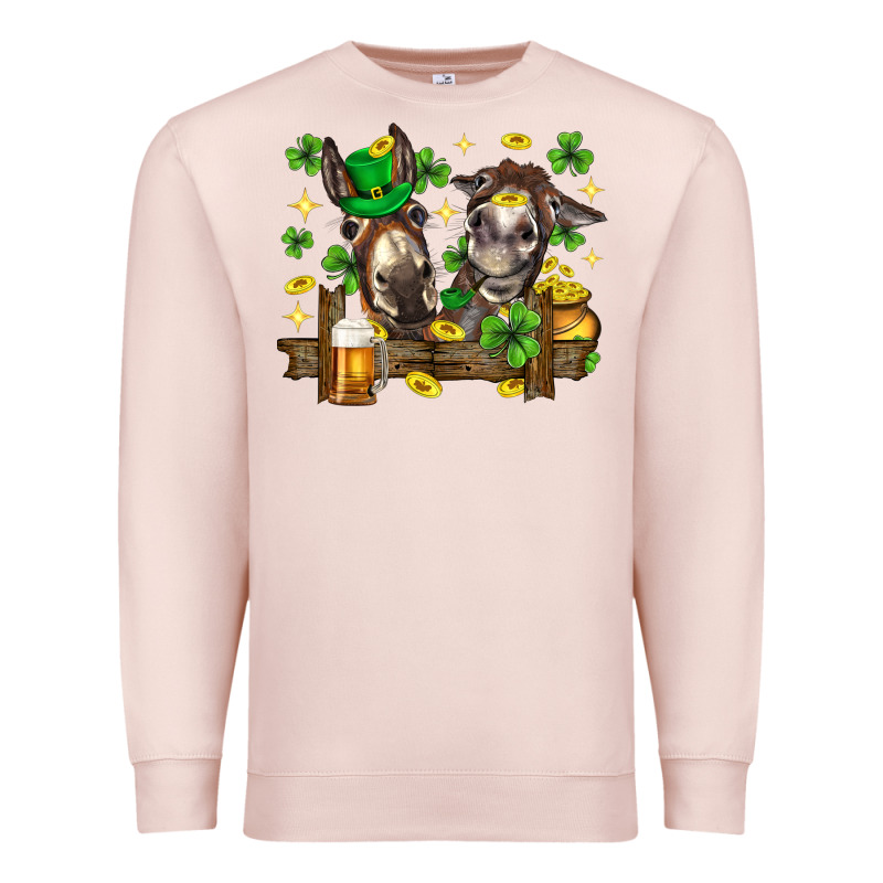 St. Patrick's Day Donkey Premium Sweatshirt by Neo Western | Teevron