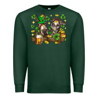 Sports Green St. Patrick's Day donkey Premium Sweatshirt - Neo Western