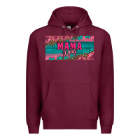 Burgundy pink roses mama of girls license plate Premium Hoodie - Artiststas