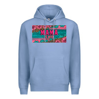 Colony Blue pink roses mama of girls license plate Premium Hoodie - Artiststas