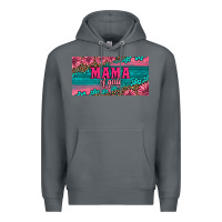 Rock pink roses mama of girls license plate Premium Hoodie - Artiststas