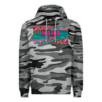 Slate Camo pink roses mama of girls license plate Premium Hoodie - Artiststas