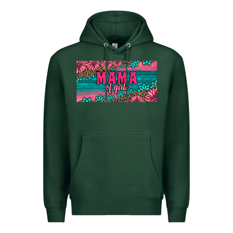 Pink Roses Mama Of Girls License Plate Premium Hoodie by Artiststas | Teevron