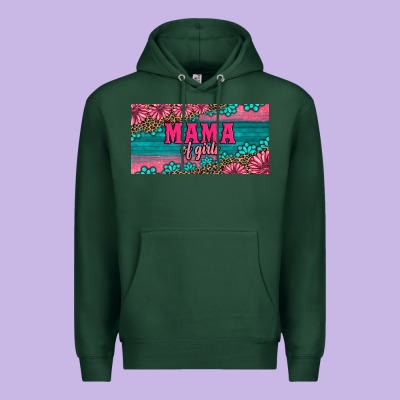 Pink Roses Mama Of Girls License Plate Premium Hoodie Designed By Artiststas