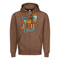 Chestnut Pumpkin spice and Jesus Christ Zipper Hoodie - RanaPortraitStore