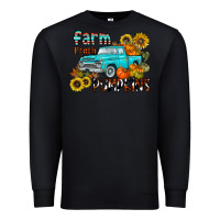 Black farm fresh pumpkin Premium Sweatshirt - CowhideDigitalArt