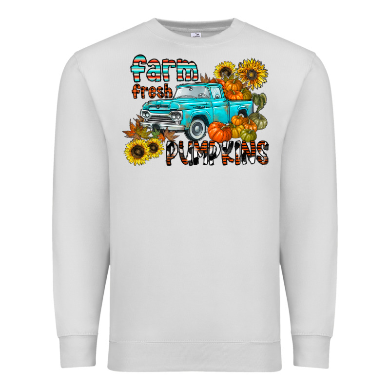 Farm Fresh Pumpkin Premium Sweatshirt by CowhideDigitalArt | Teevron