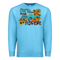 Ocean Blue farm fresh pumpkin Premium Sweatshirt - CowhideDigitalArt