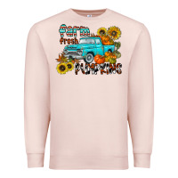 Pale Pink farm fresh pumpkin Premium Sweatshirt - CowhideDigitalArt