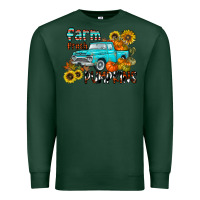 Sports Green farm fresh pumpkin Premium Sweatshirt - CowhideDigitalArt