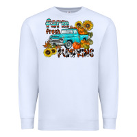 White farm fresh pumpkin Premium Sweatshirt - CowhideDigitalArt