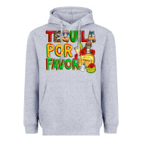 Heather Grey tequila por favor Heavyweight Hoodie - Zillion Design Studio
