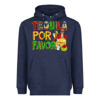 Navy tequila por favor Heavyweight Hoodie - Zillion Design Studio