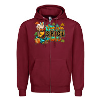 Burgundy Pumpkin spice junkie Zipper Hoodie - RanaPortraitStore