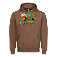 Chestnut Pumpkin spice junkie Zipper Hoodie - RanaPortraitStore