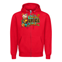 Red Pumpkin spice junkie Zipper Hoodie - RanaPortraitStore
