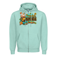 Seafoam Pumpkin spice junkie Zipper Hoodie - RanaPortraitStore