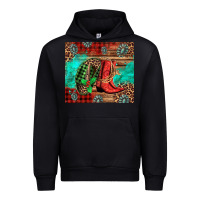 Black country boots and cowboy hat christmas Urban Hoodie - Jasminsmagicworld