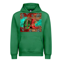 Emerald country boots and cowboy hat christmas Urban Hoodie - Jasminsmagicworld