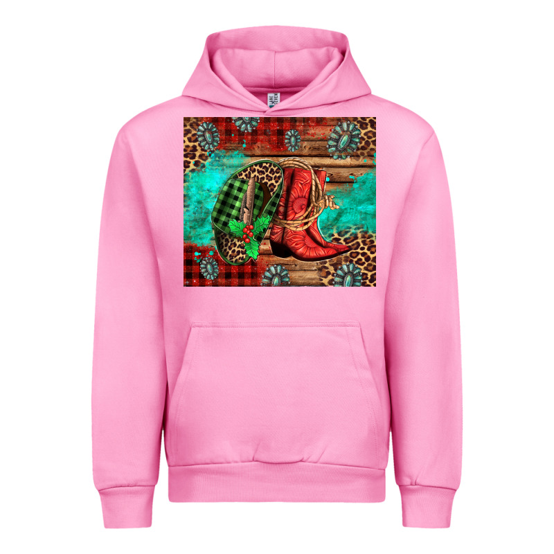 Country Boots And Cowboy Hat Christmas Urban Hoodie by Jasminsmagicworld | Teevron