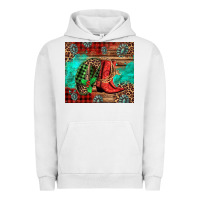Pigment Lunar Rock country boots and cowboy hat christmas Urban Hoodie - Jasminsmagicworld