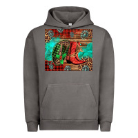 Pigment Tornado country boots and cowboy hat christmas Urban Hoodie - Jasminsmagicworld