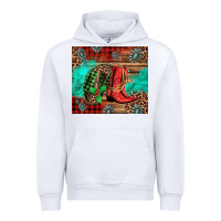 White country boots and cowboy hat christmas Urban Hoodie - Jasminsmagicworld