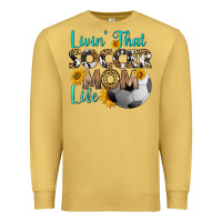 Antique Gold livin' that soccer mom life Premium Sweatshirt - HRA Design Shop