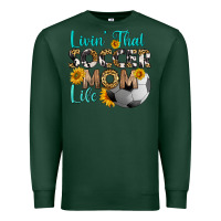 Sports Green livin' that soccer mom life Premium Sweatshirt - HRA Design Shop