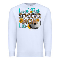White livin' that soccer mom life Premium Sweatshirt - HRA Design Shop