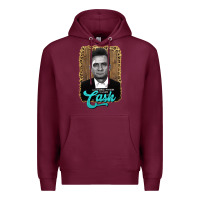 Burgundy johnny cash Premium Hoodie - AdoDesignShop