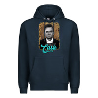 Navy johnny cash Premium Hoodie - AdoDesignShop