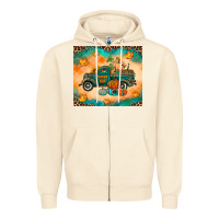 Sandshell Pumpkin farm Zipper Hoodie - RanaPortraitStore
